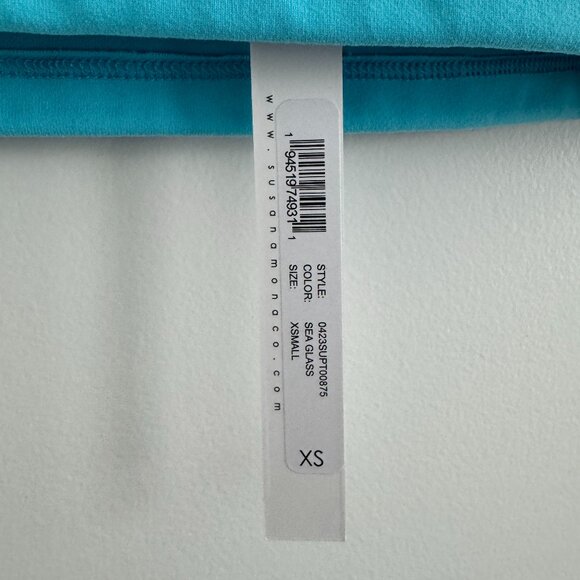 NWT Susana Monaco Slit Front Sleeveless Crop Top - XS - Picture 4 of 5